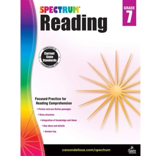 托福參考書推薦-托福閱讀文法書、Spectrum Reading Workbook, Grade 7​